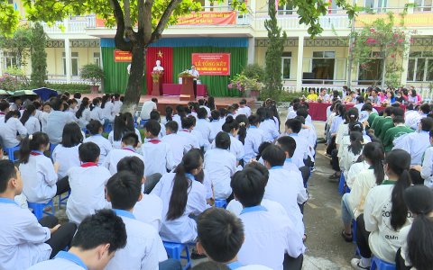 Trường THCS Nguyễn Chích tổng kết năm học 2022-2023.