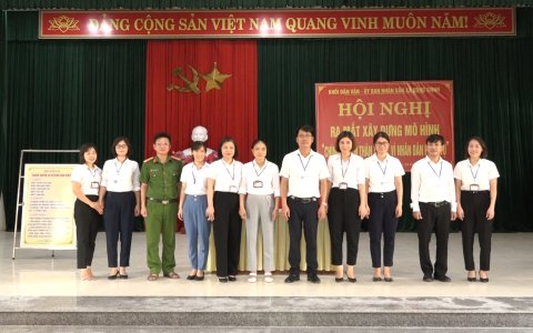 Xã Đông Thịnh ra mắt mô hình “Chính quyền thân thiện, vì Nhân dân phục vụ”.